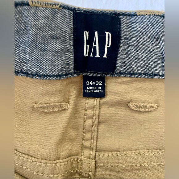 NWT Gap Mens 5 Pocket Pants 34 X 32 Chinchilla Color Stretch Slim Fit Classic - Picture 7 of 7